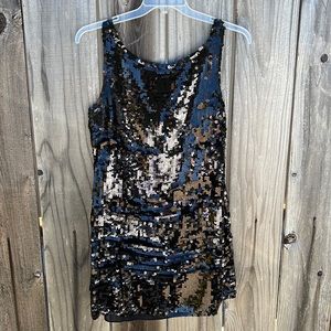 Banana Republic black sequins cocktail dress